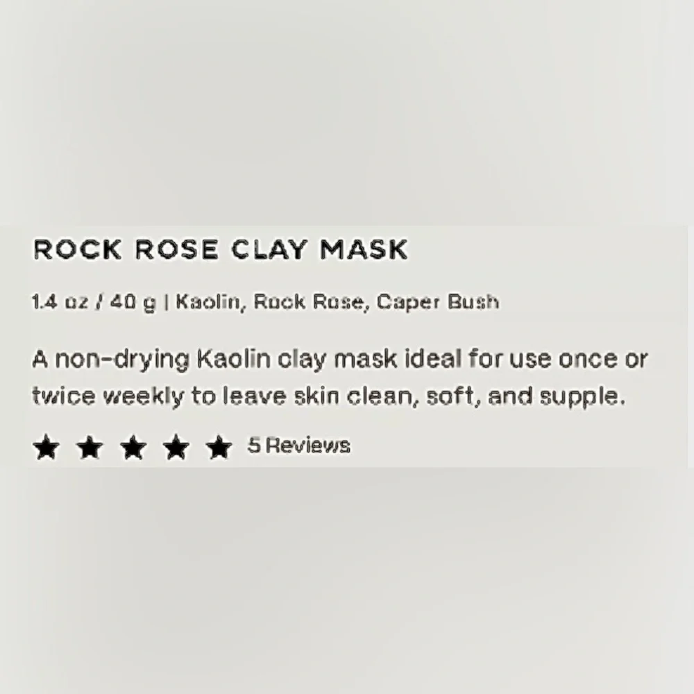 TwentyNine Palms | Rock Rose Clay Mask | NIB - $95
